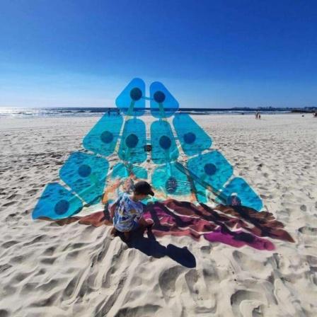 Child Interactive Art Installation Beach