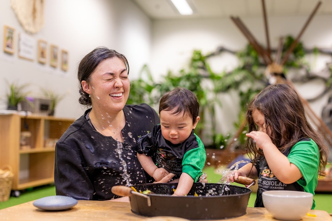 Toddlers Messy Playdaycare Learning Fun at Little Scholars