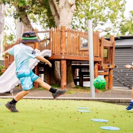 Children Playing Soccer Sport In Early Childhood Education Little Scholars