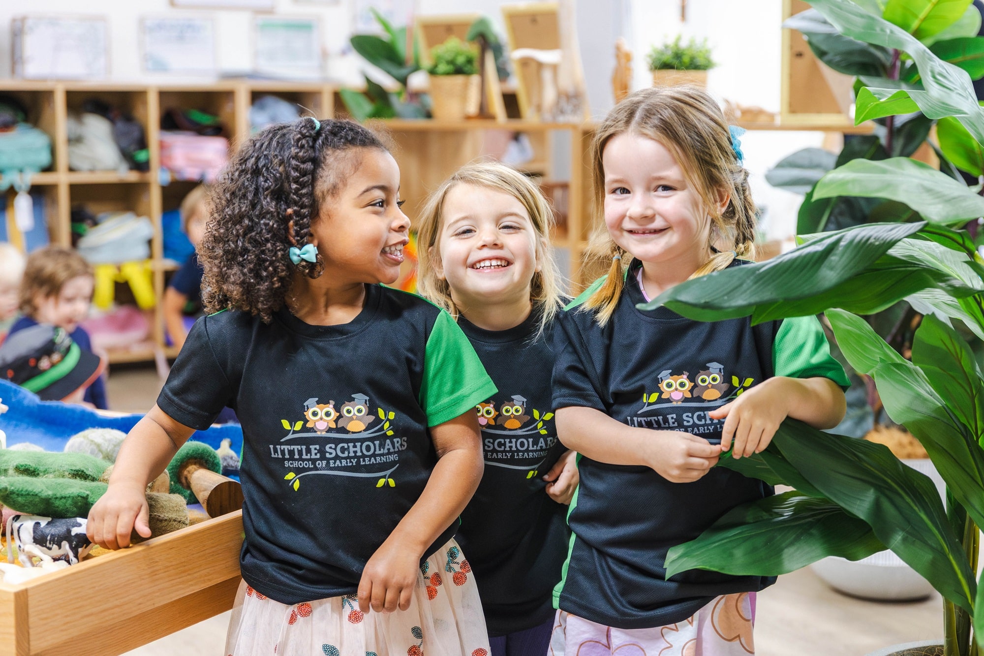 Little Scholars Kids Enjoying Their Playtime Inside The Campus
