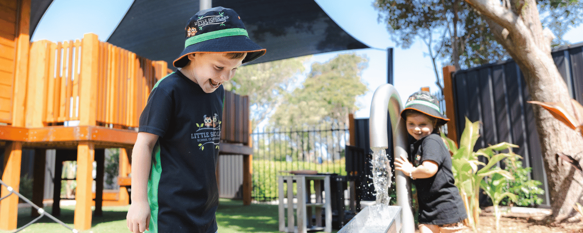 Children playing outdoors at Little Scholars