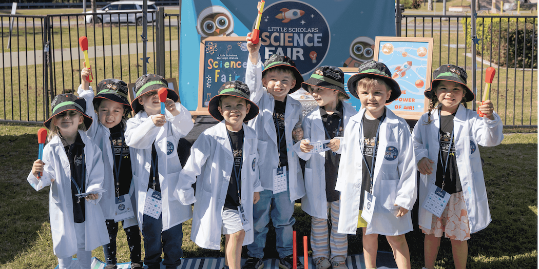 Children bushwalk at little scholars